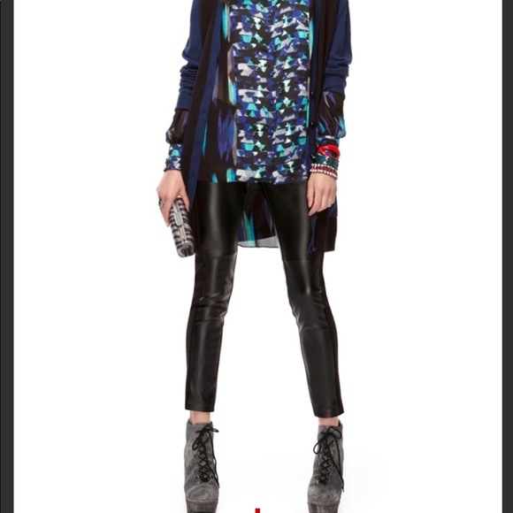 Kirna Zabete Pants - Kirna Zabete faux leather leggings